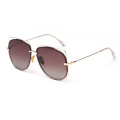 Fashion Women Cat Ear Square Sun Glasses Men Driving Metal Polarized Sunglasses